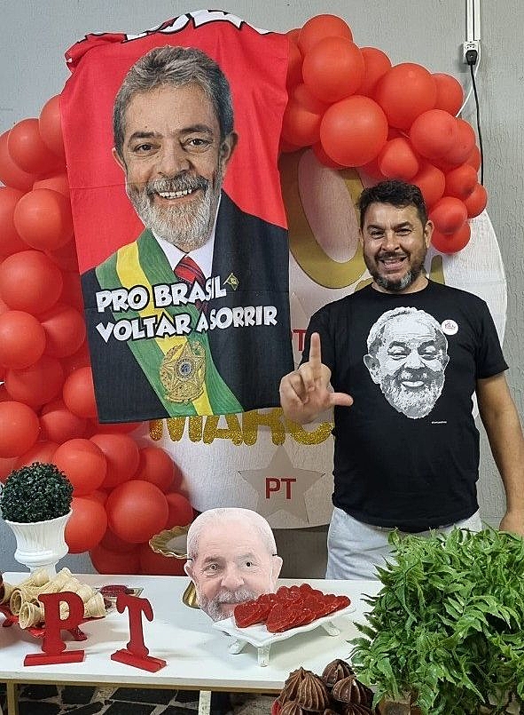 O guarda municipal Marcelo Arruda foi morto com dois tiros à queima roupa, enquanto comemorava seus 50 anos